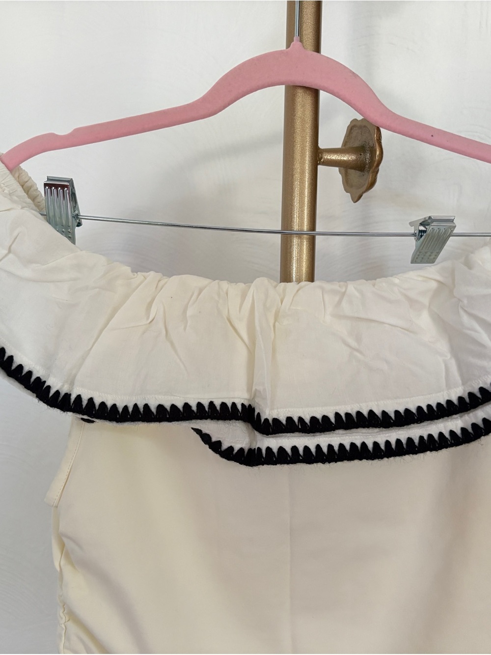 J. Crew Ivory Off-Shoulder Ruffle Top - Picture 10 of 11